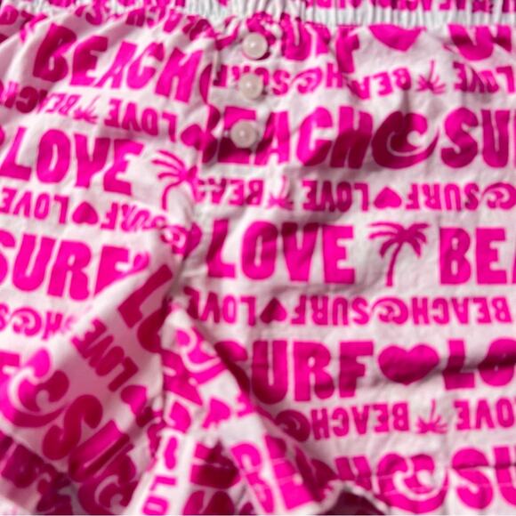 Old Navy Intimates Pink and White Pajamas Shorts Sz S - Picture 10 of 11